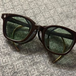 AOB Vintage 1950 Chocolate brown pilot sunglasses